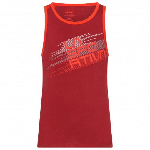 (la Sportiva Austria) Tanktop Mit Chili-Mohn-Streifen