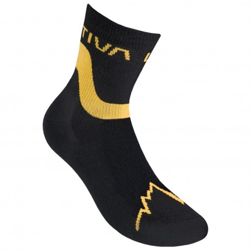 Snowrun Socken (la Sportiva Austria) Schwarz Gelb