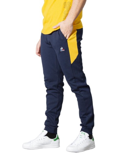Le Coq Sportif Mens Saison 2 No.1 Logo Trainingshose (la Sportiva Austria) Navy Gelb
