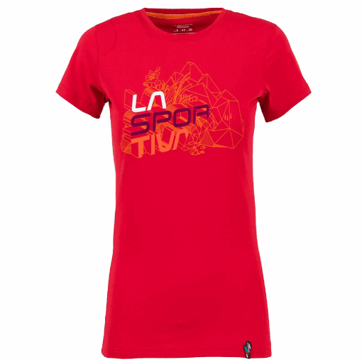 Kubisches Damen T-shirt (la Sportiva Austria) Garnet