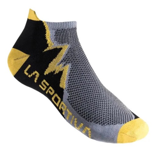 (la Sportiva Austria) Graue Gelbe Klettersocken