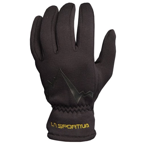 (la Sportiva Austria) Schwarz-gelbe Stretch-Handschuhe